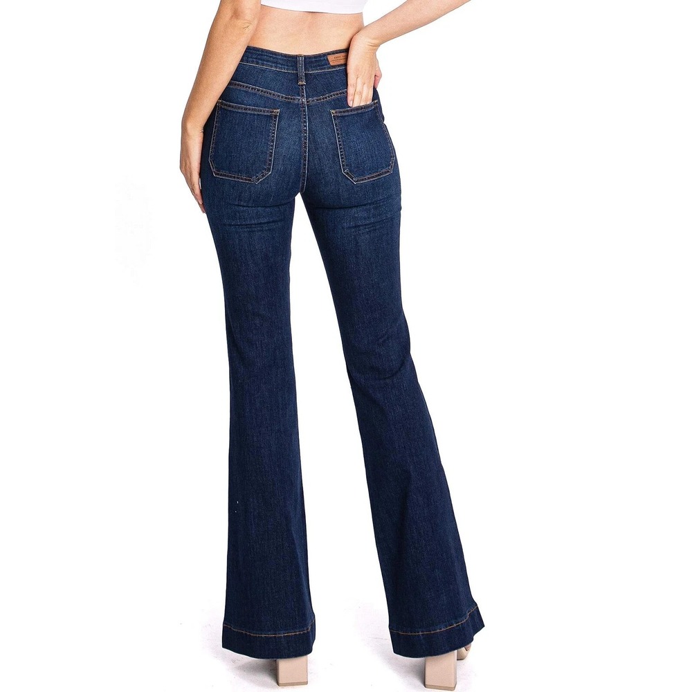 Angry Rabbit Women's 29/9 29x32 Juniors High Waist Stretchy Premium Flare Jeans - Picture 3 of 10